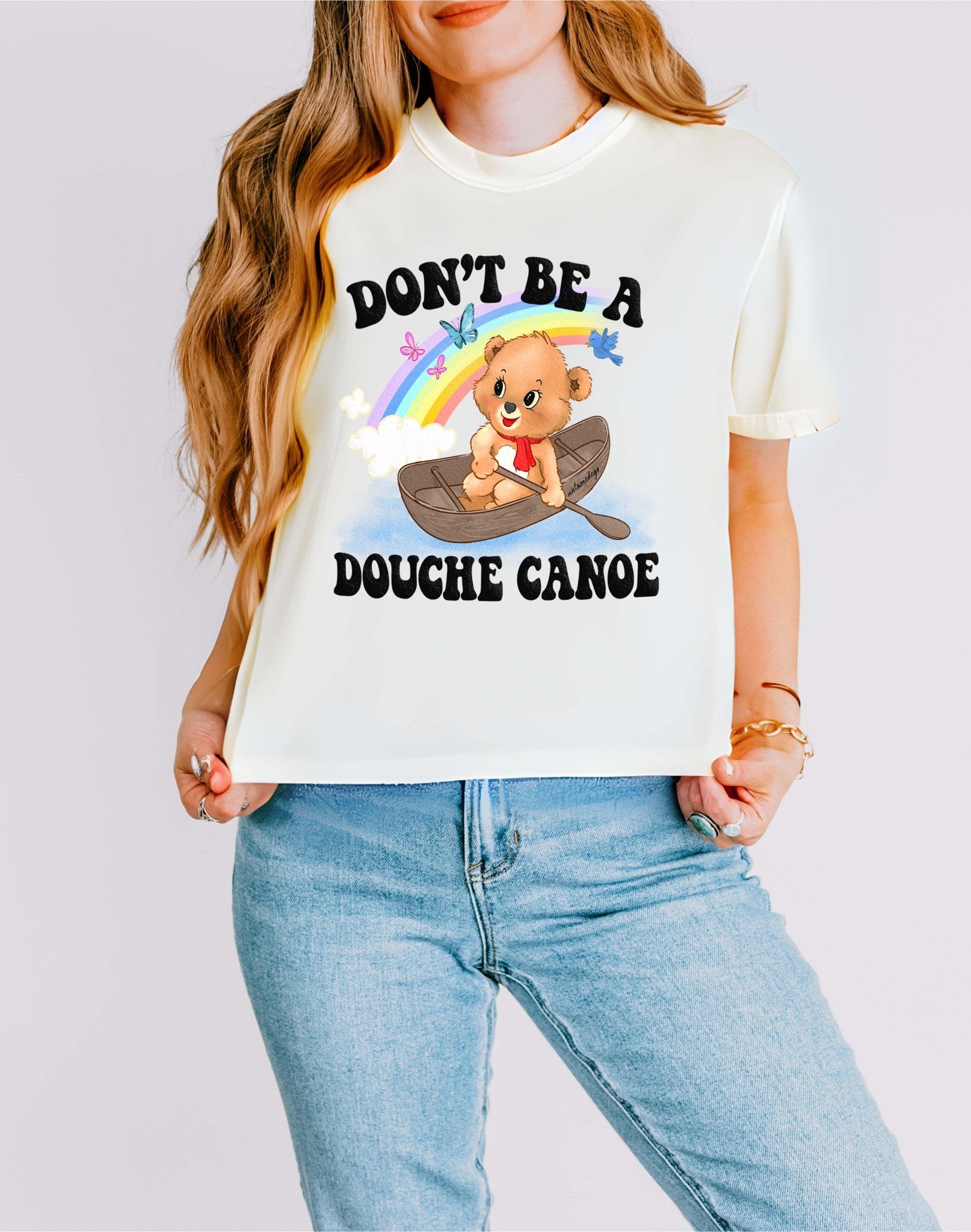 Don't Be A Douche Canoe Women's Boxy Tee - UntamedEgo LLC.