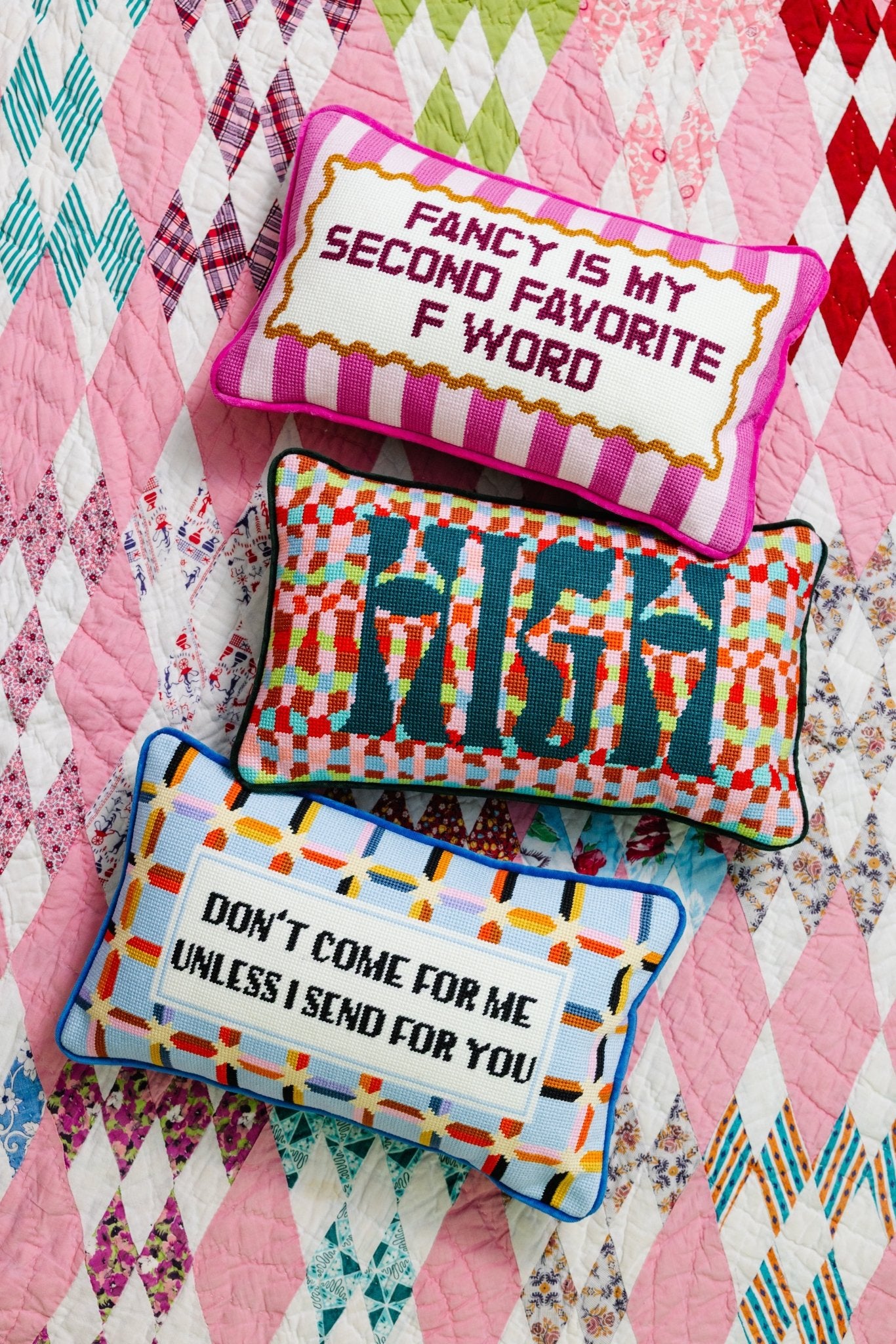 Don't Come For Me Needlepoint Pillow - UntamedEgo LLC.