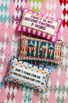 Don't Come For Me Needlepoint Pillow - UntamedEgo LLC.