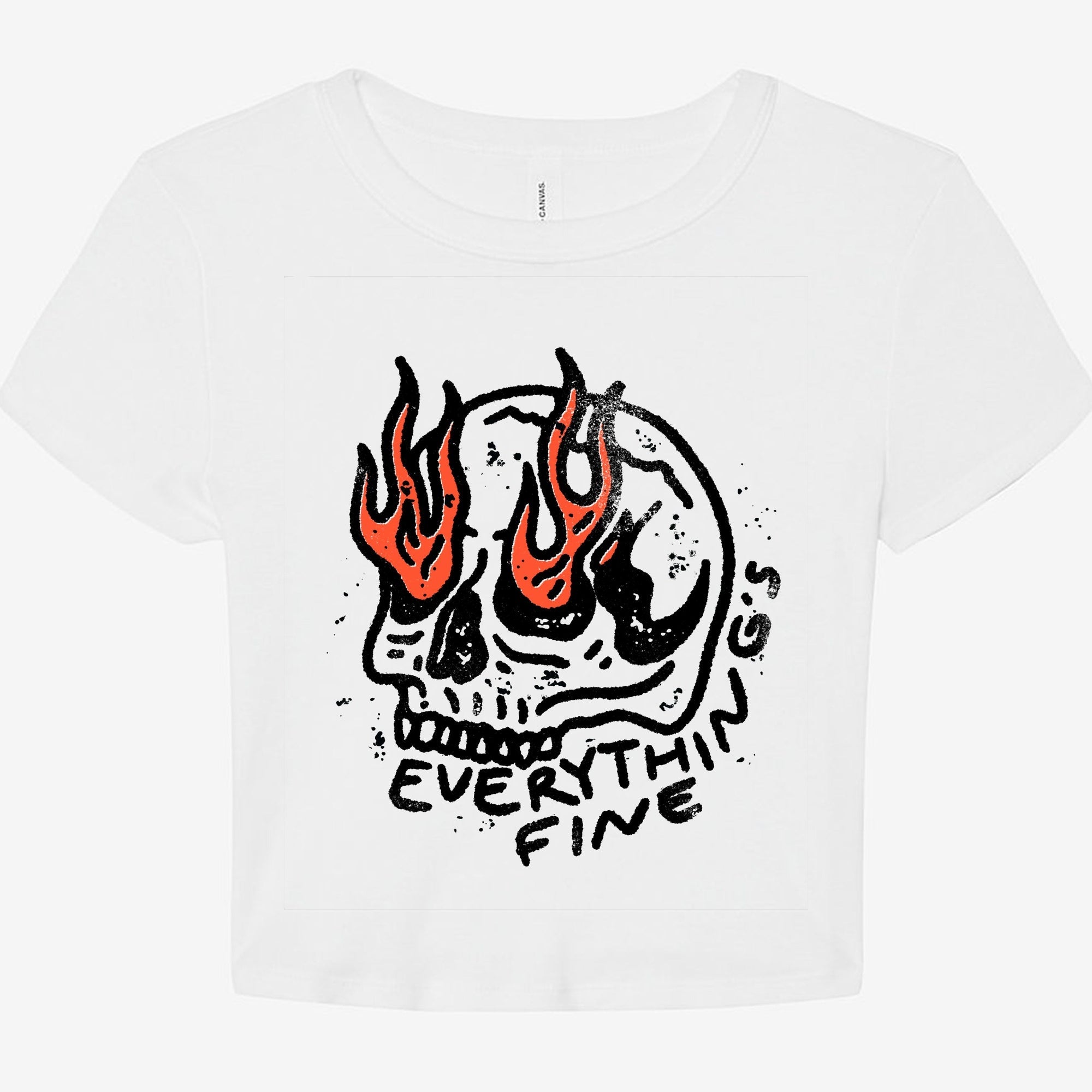 Everything's Fine Graphic Baby Tee - UntamedEgo LLC.