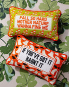 Fall So Hard Needlepoint Pillow - UntamedEgo LLC.