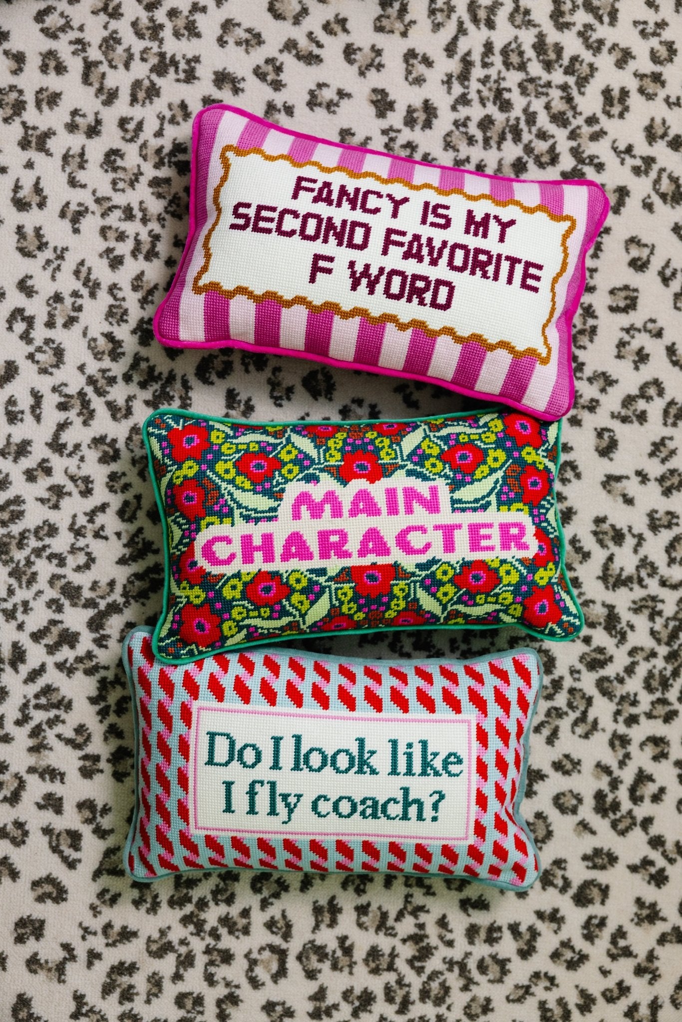 Fancy Needlepoint Pillow - UntamedEgo LLC.