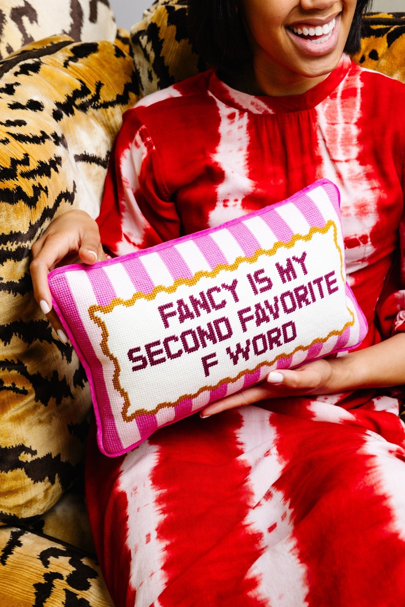 Fancy Needlepoint Pillow - UntamedEgo LLC.