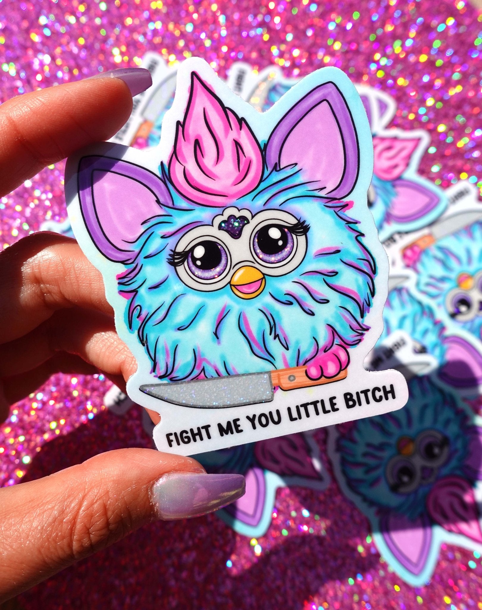 Fight Me Sticker - UntamedEgo LLC.
