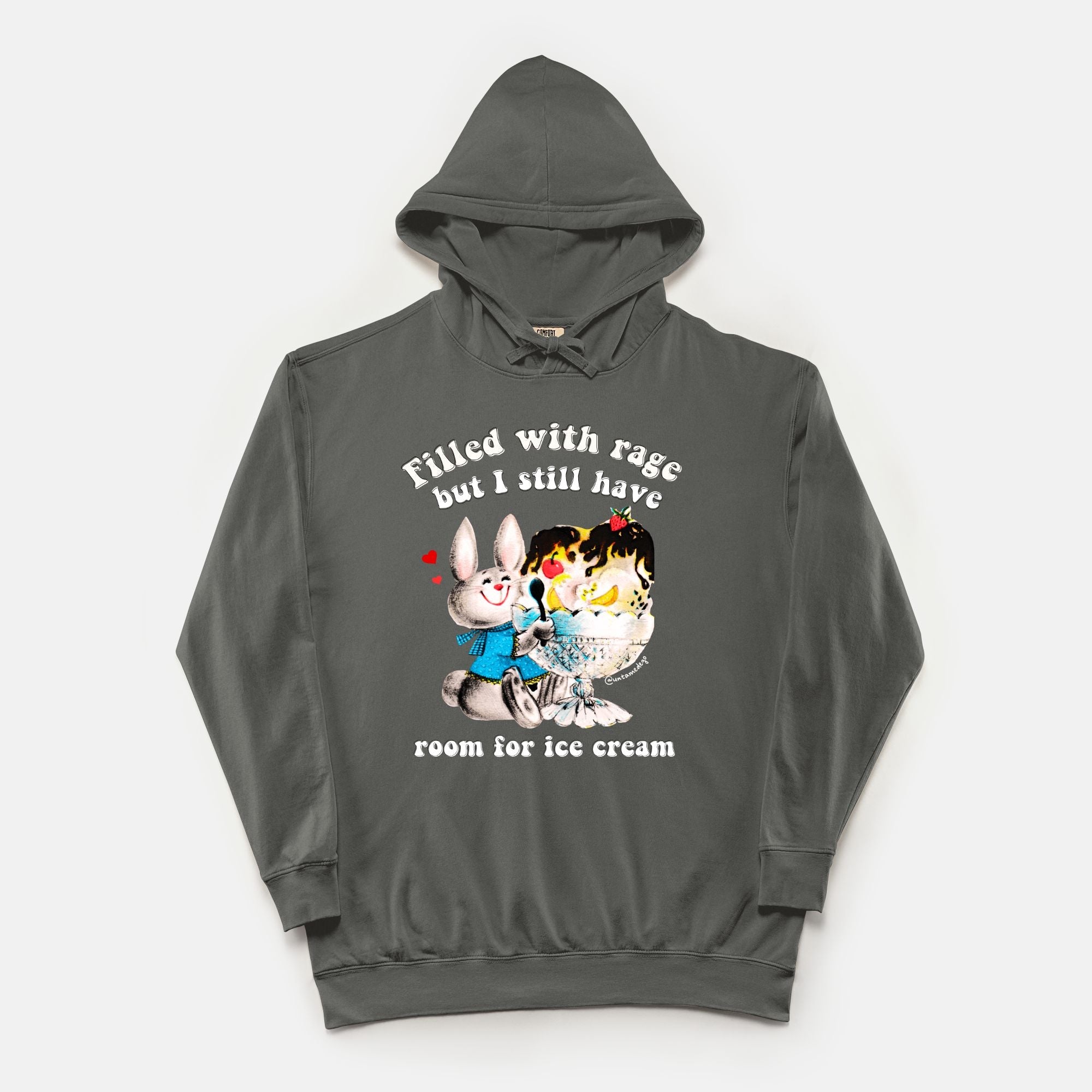 Filled With Rage But I Still Have Room For Icecream Vintage Hoodie - UntamedEgo LLC.