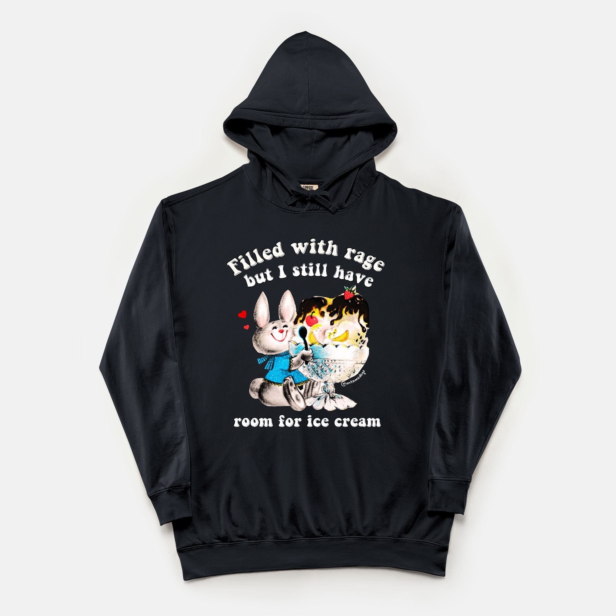 Filled With Rage But I Still Have Room For Icecream Vintage Hoodie - UntamedEgo LLC.