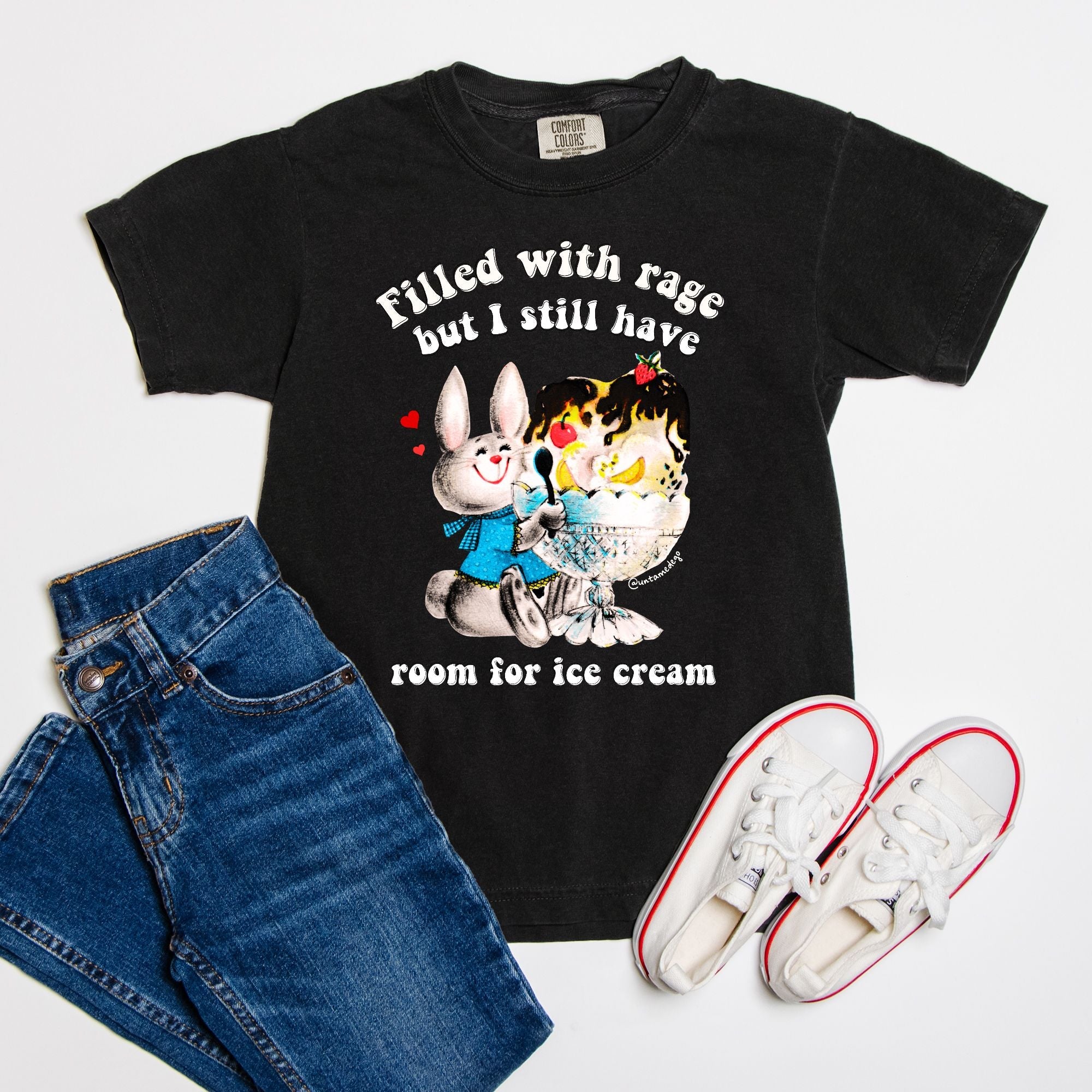 Filled With Raget But I Still Have Room For Ice cream Youth Tee - UntamedEgo LLC.