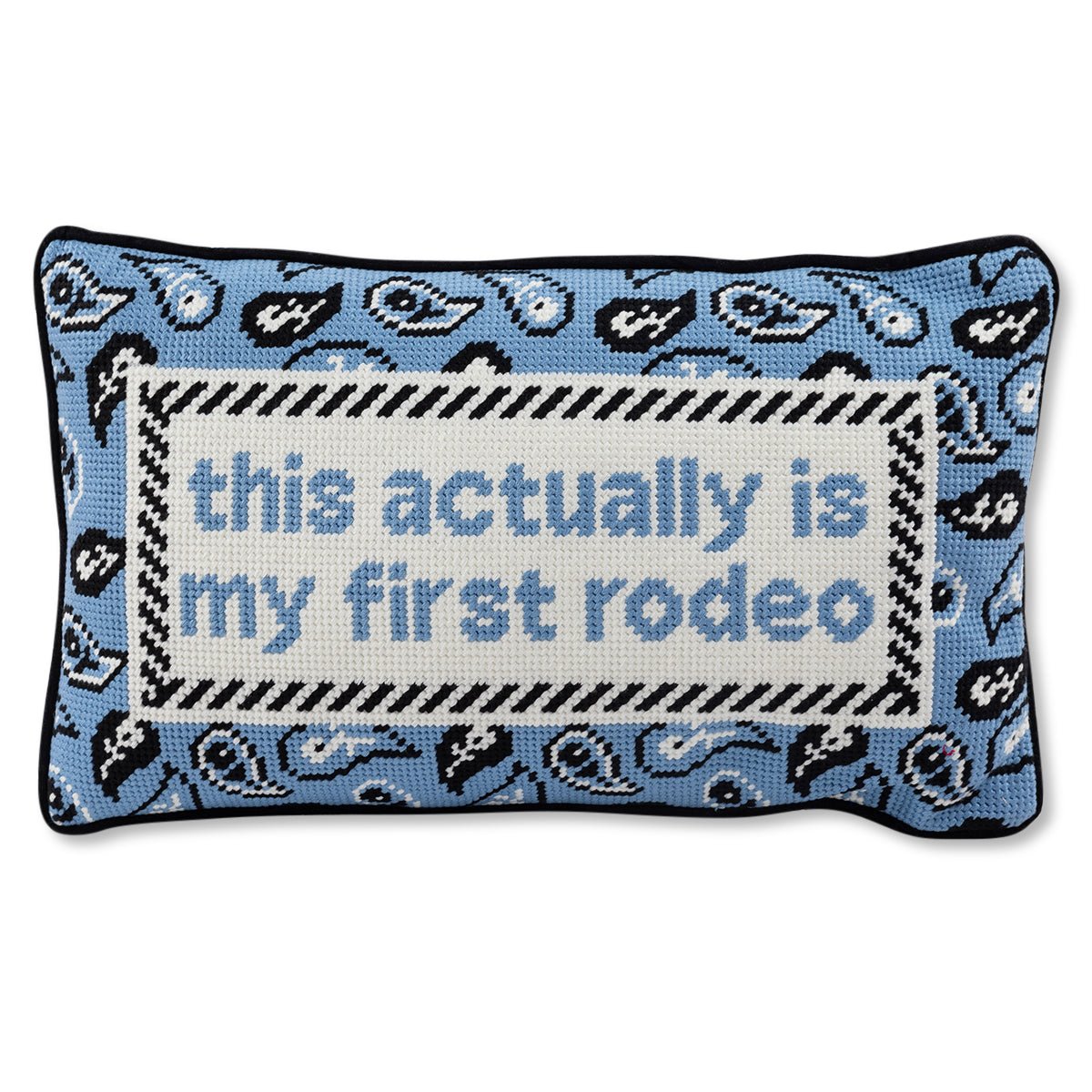 First Rodeo Needlepoint Pillow - UntamedEgo LLC.