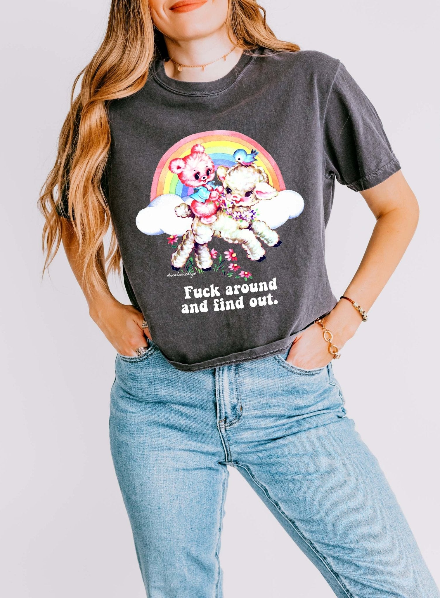 Fuck Around And Find Out Boxy Women's Tee - UntamedEgo LLC.