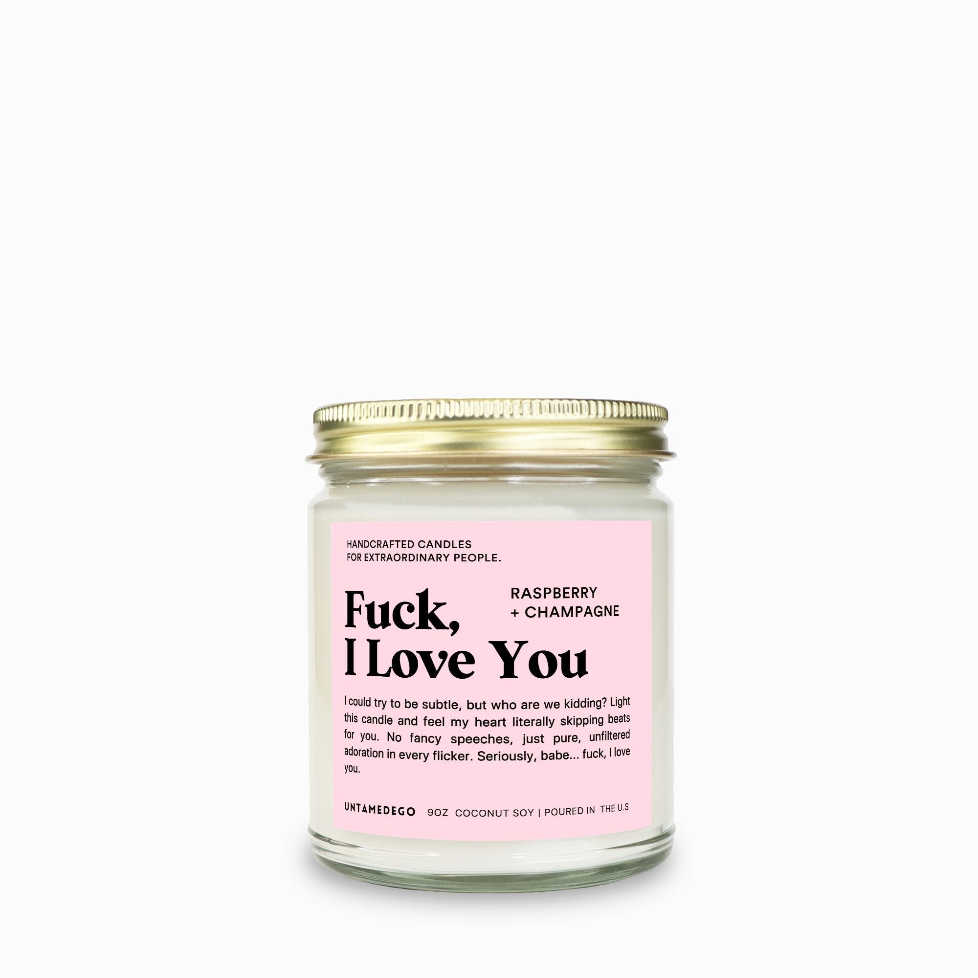Fuck I Love You 9oz Candle - UntamedEgo LLC.