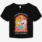 Fueled By Spite And Caffeine Graphic Baby Tee - UntamedEgo LLC.