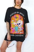 Fueled By Spite And Caffeine Graphic Tee - UntamedEgo LLC.