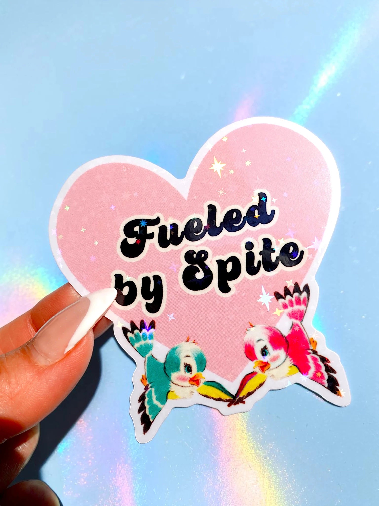 Fueled by Spite Sticker - UntamedEgo LLC.