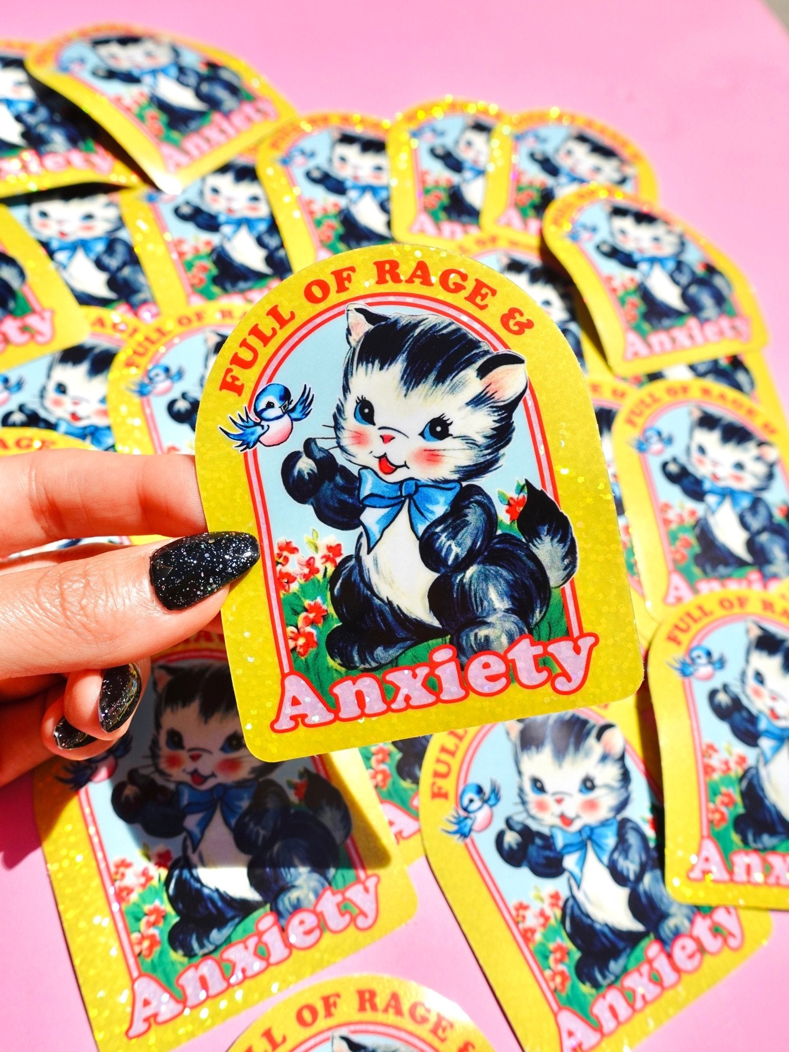 Full of Rage & Anxiety Sticker - UntamedEgo LLC.