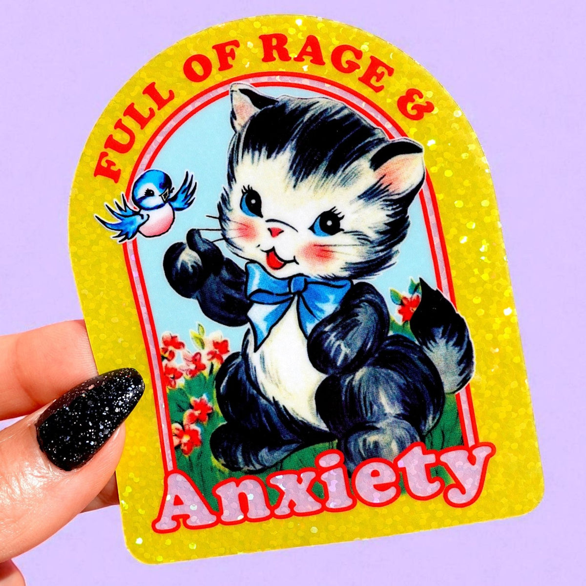 Full of Rage & Anxiety Sticker – UntamedEgo LLC.