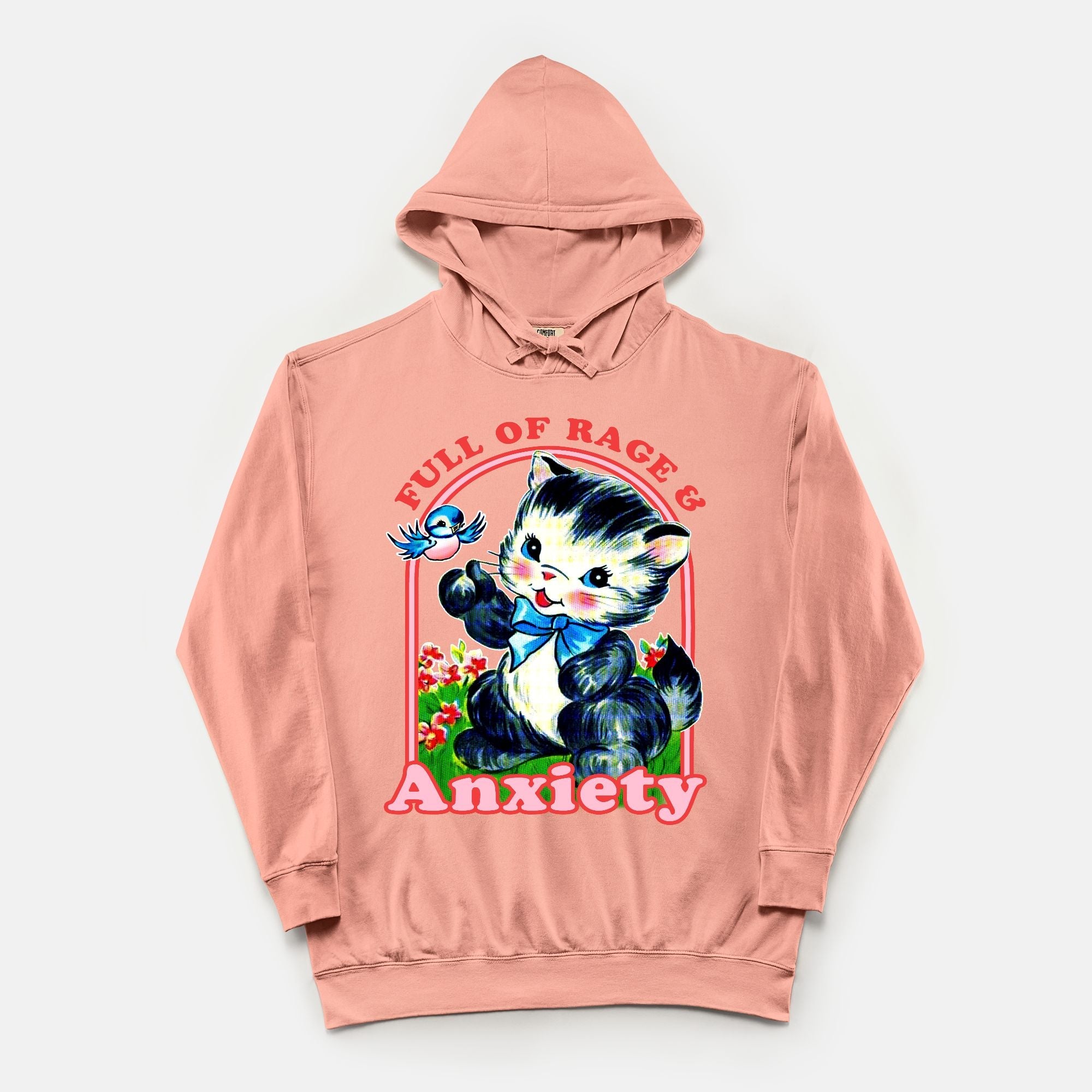Full Of Rage & Anxiety Vintage Wash Hoodie - UntamedEgo LLC.
