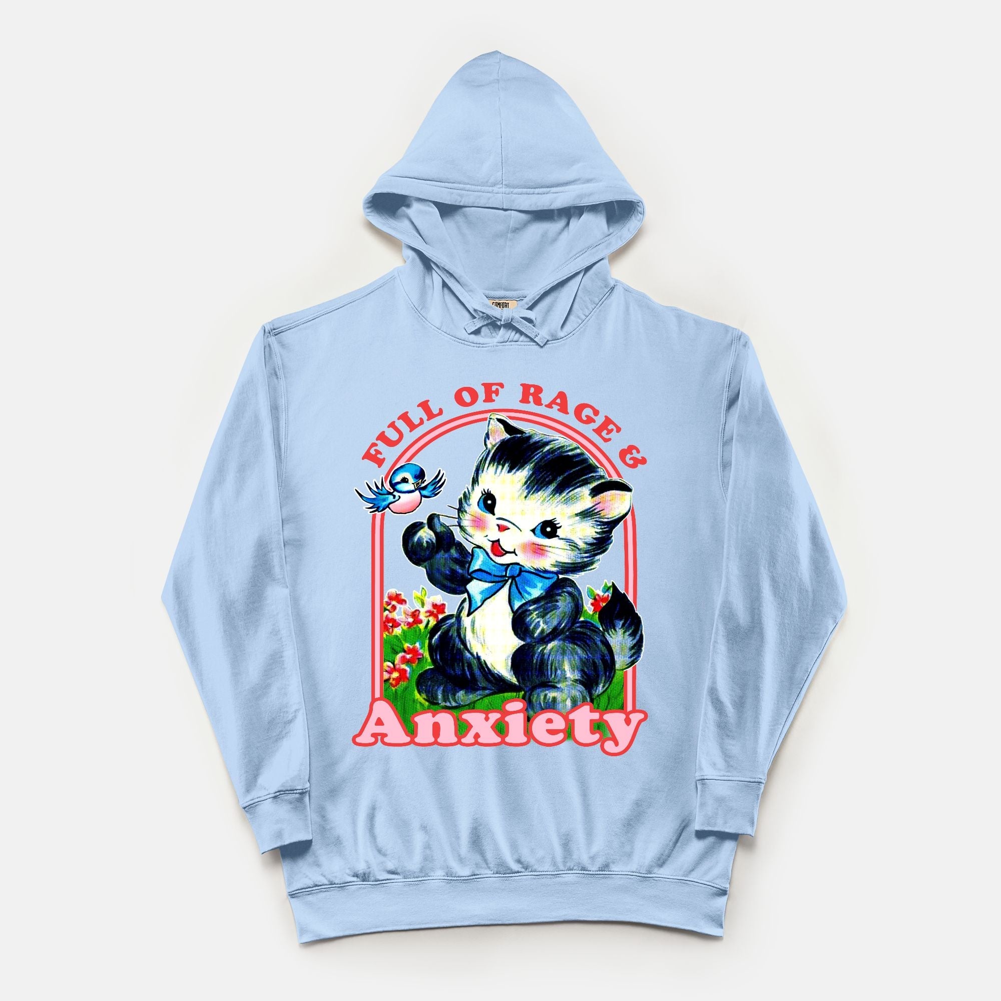 Full Of Rage & Anxiety Vintage Wash Hoodie - UntamedEgo LLC.
