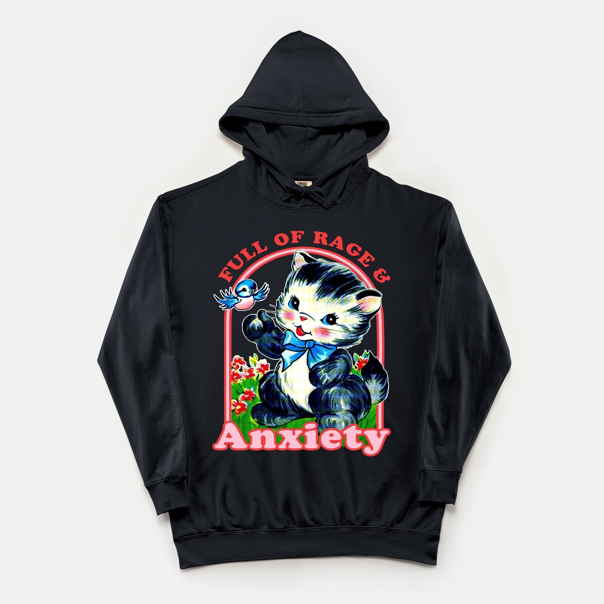 Full Of Rage & Anxiety Vintage Wash Hoodie - UntamedEgo LLC.