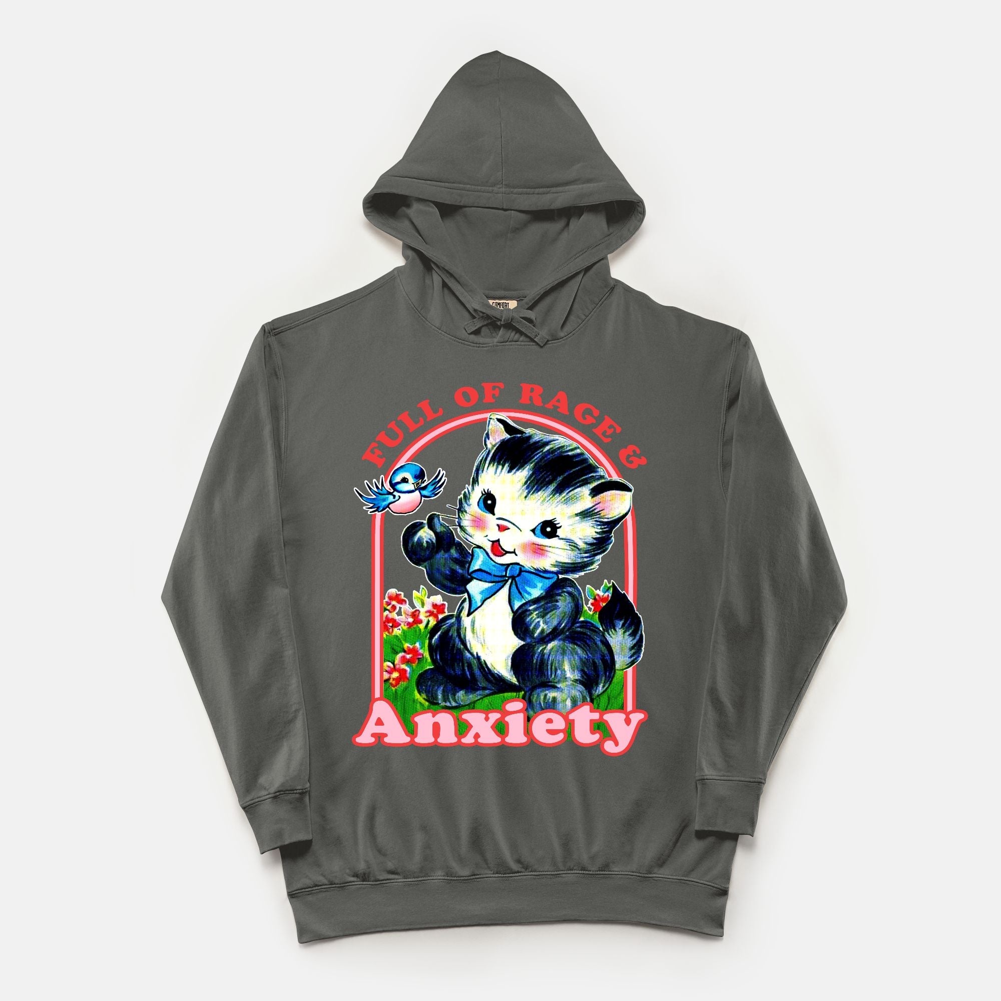 Full Of Rage & Anxiety Vintage Wash Hoodie - UntamedEgo LLC.