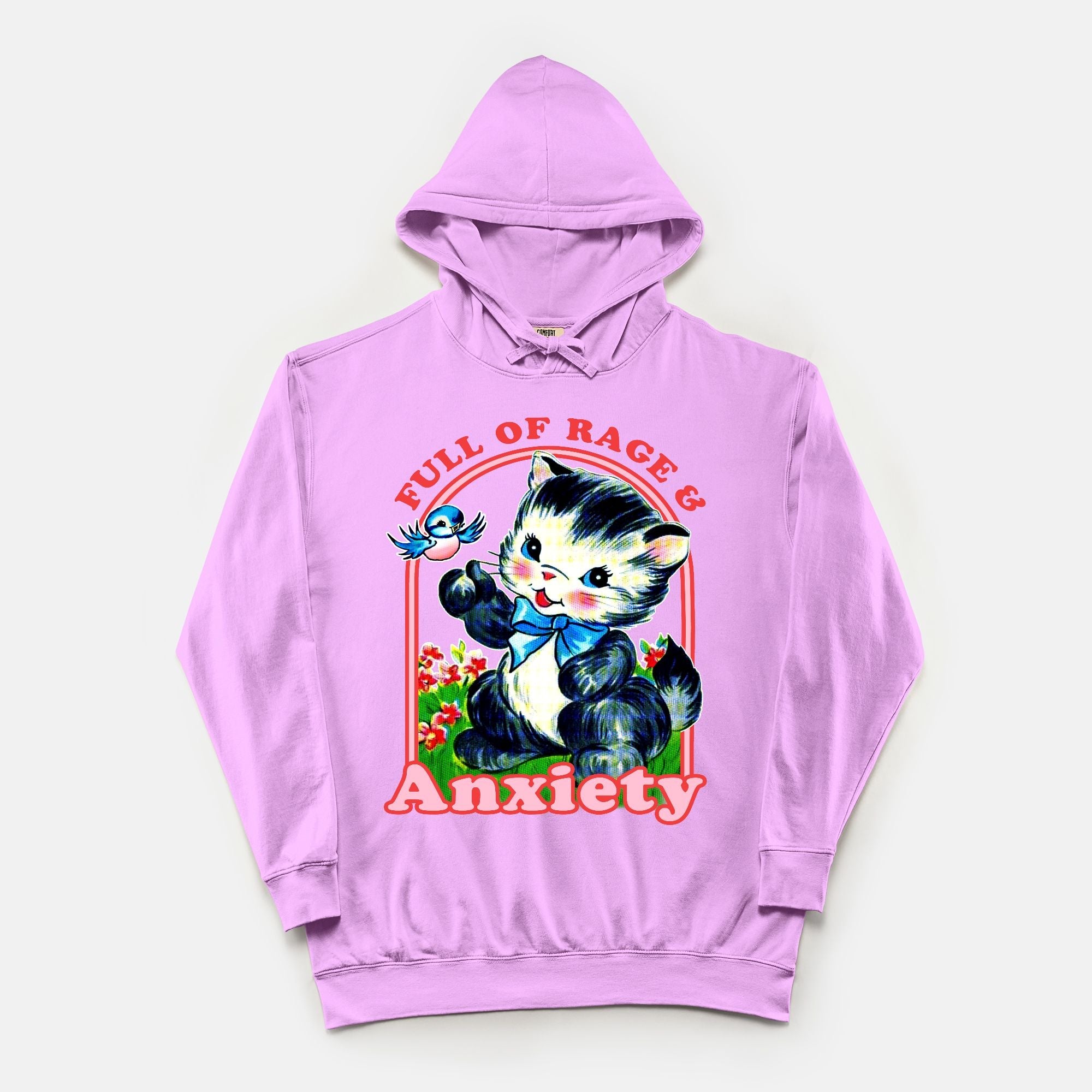 Full Of Rage & Anxiety Vintage Wash Hoodie - UntamedEgo LLC.