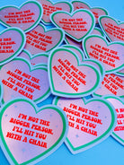 Funny Heart Sticker – Not the Bigger Person – Vinyl Chair Threat Waterproof Decal - UntamedEgo LLC.