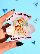 Funny Mental Health Sticker Pack – Holographic Waterproof Vinyl Decals – Discounted Bundle of Anxiety, Therapy & Trauma Humor - UntamedEgo LLC.
