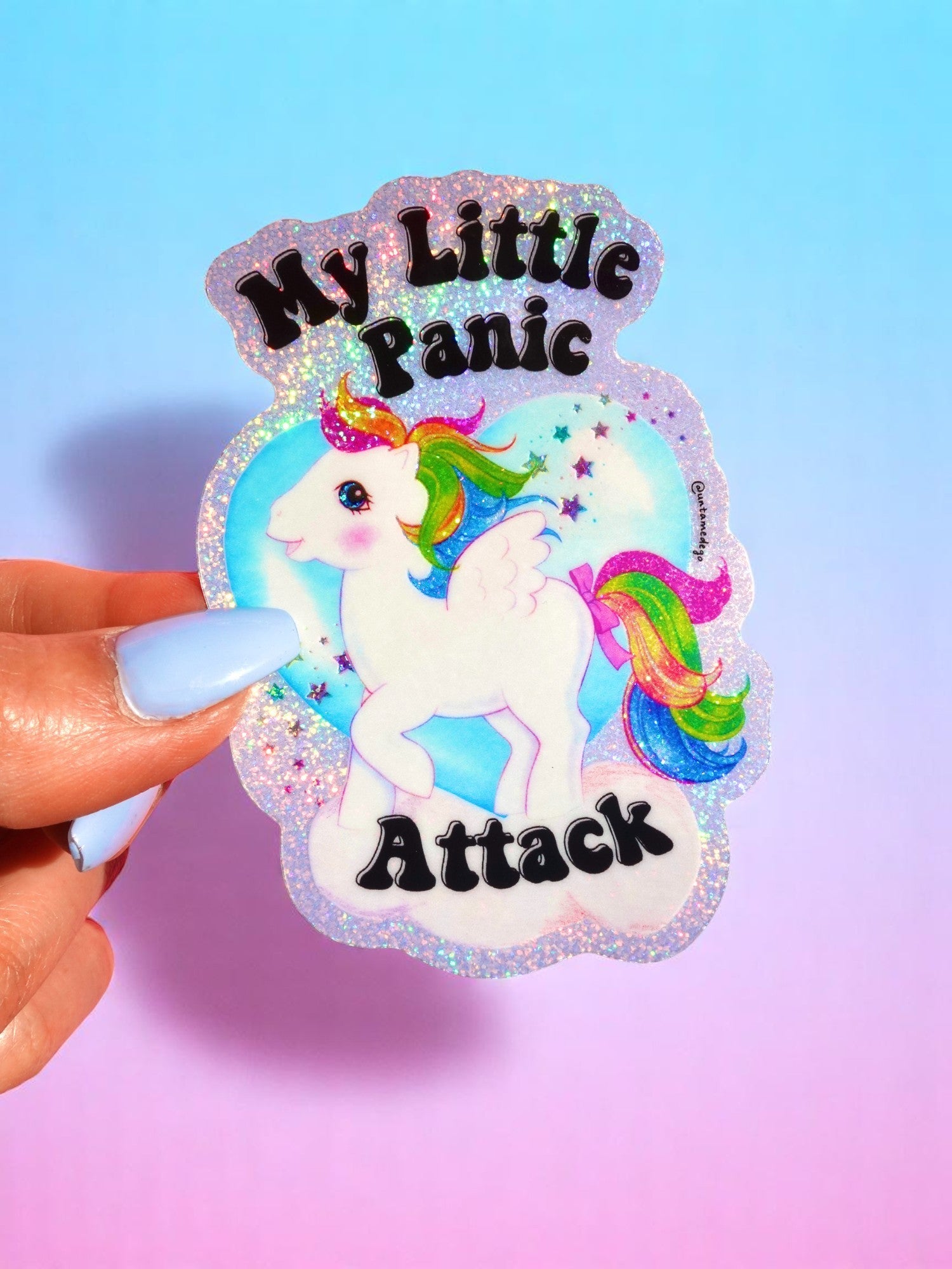 Funny Mental Health Sticker Pack – Holographic Waterproof Vinyl Decals – Discounted Bundle of Anxiety, Therapy & Trauma Humor - UntamedEgo LLC.