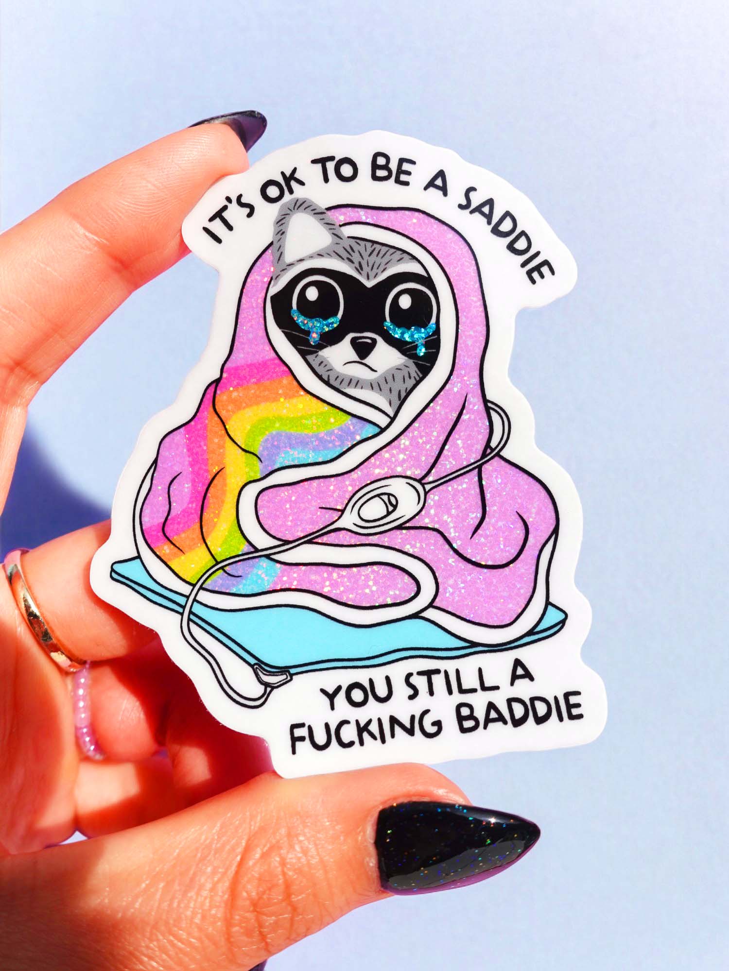 Funny Mental Health Sticker Pack – Holographic Waterproof Vinyl Decals – Discounted Bundle of Anxiety, Therapy & Trauma Humor - UntamedEgo LLC.