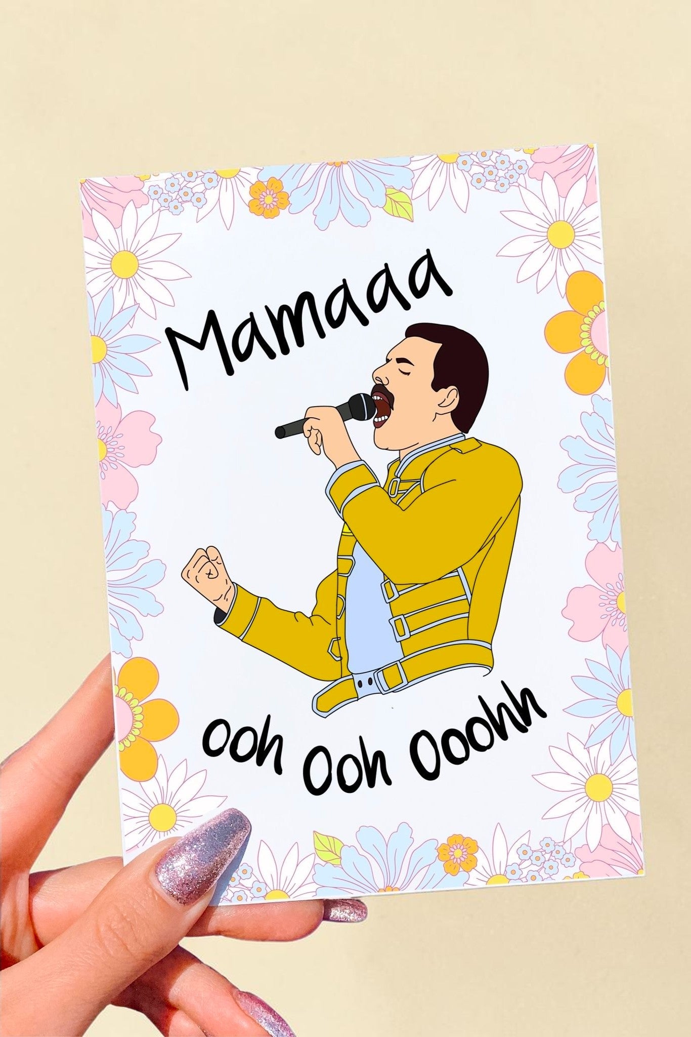 Funny Mom Card | Mama Ooh Ooh Ooh | Mother’s Day Card | Gift for Mom | Music Lover Card - UntamedEgo LLC.
