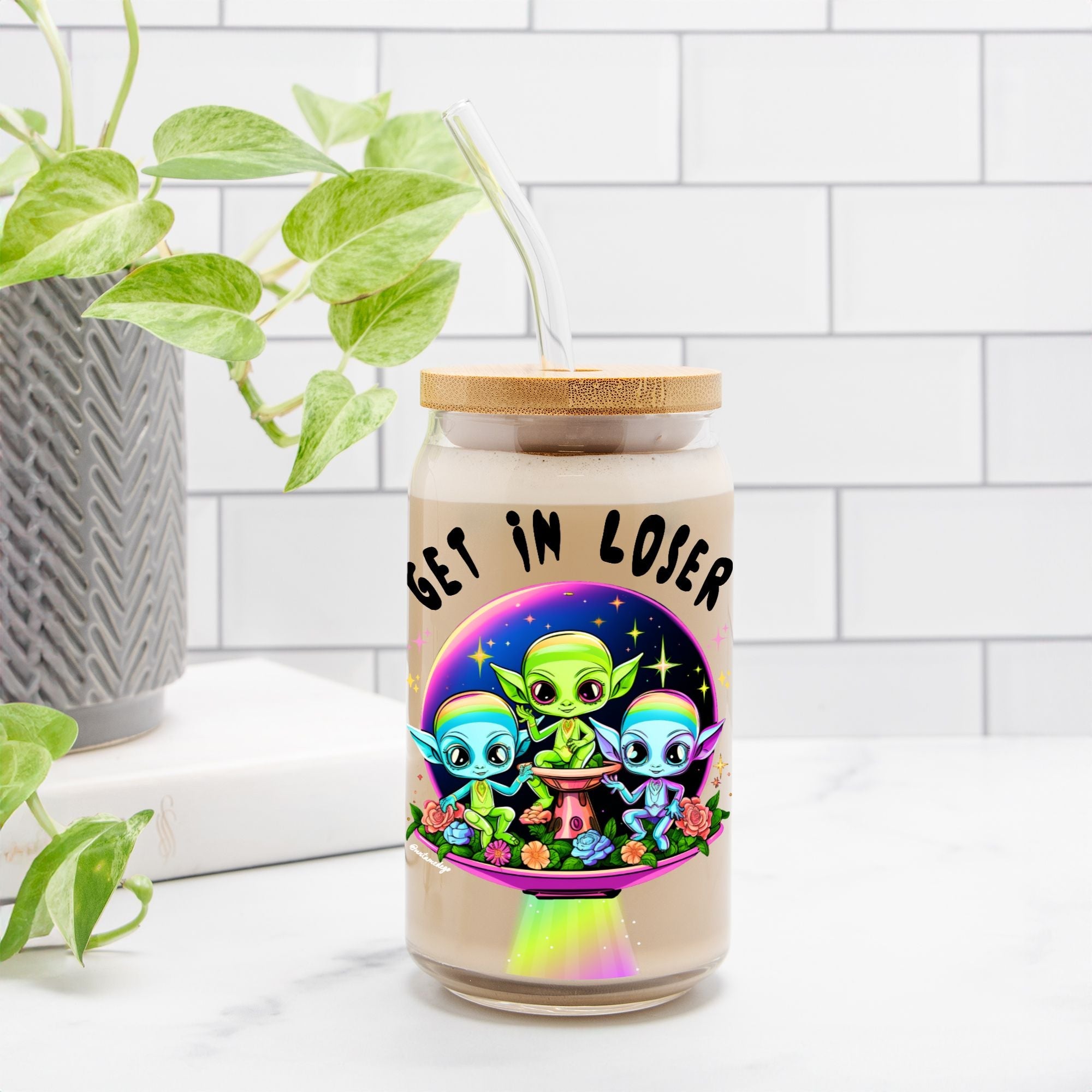 Get In Loser Glass Can 16oz - UntamedEgo LLC.