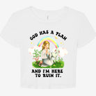 God Has A Plan And I'm Here To Ruin It Graphic Baby Tee - UntamedEgo LLC.