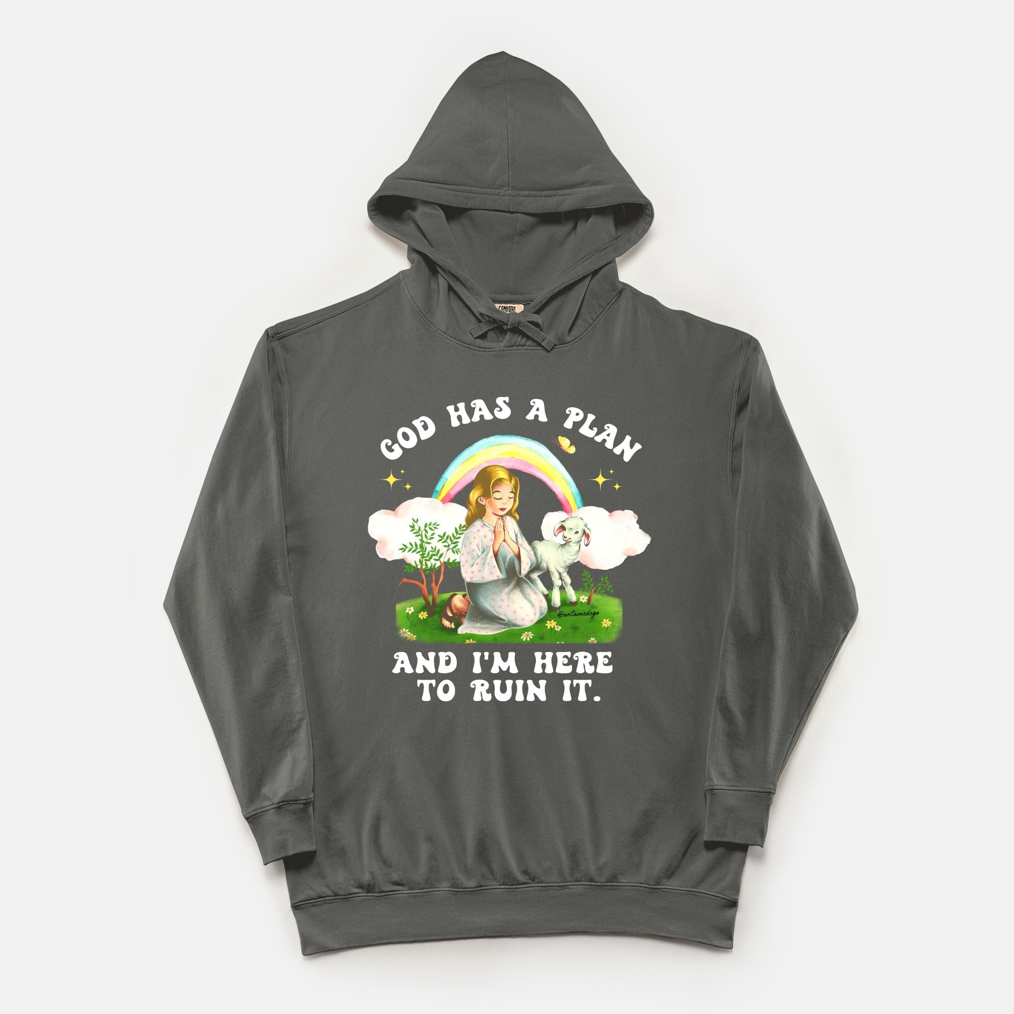 God Has A Plan And I'm Here To Ruin It Vintage Hoodie - UntamedEgo LLC.