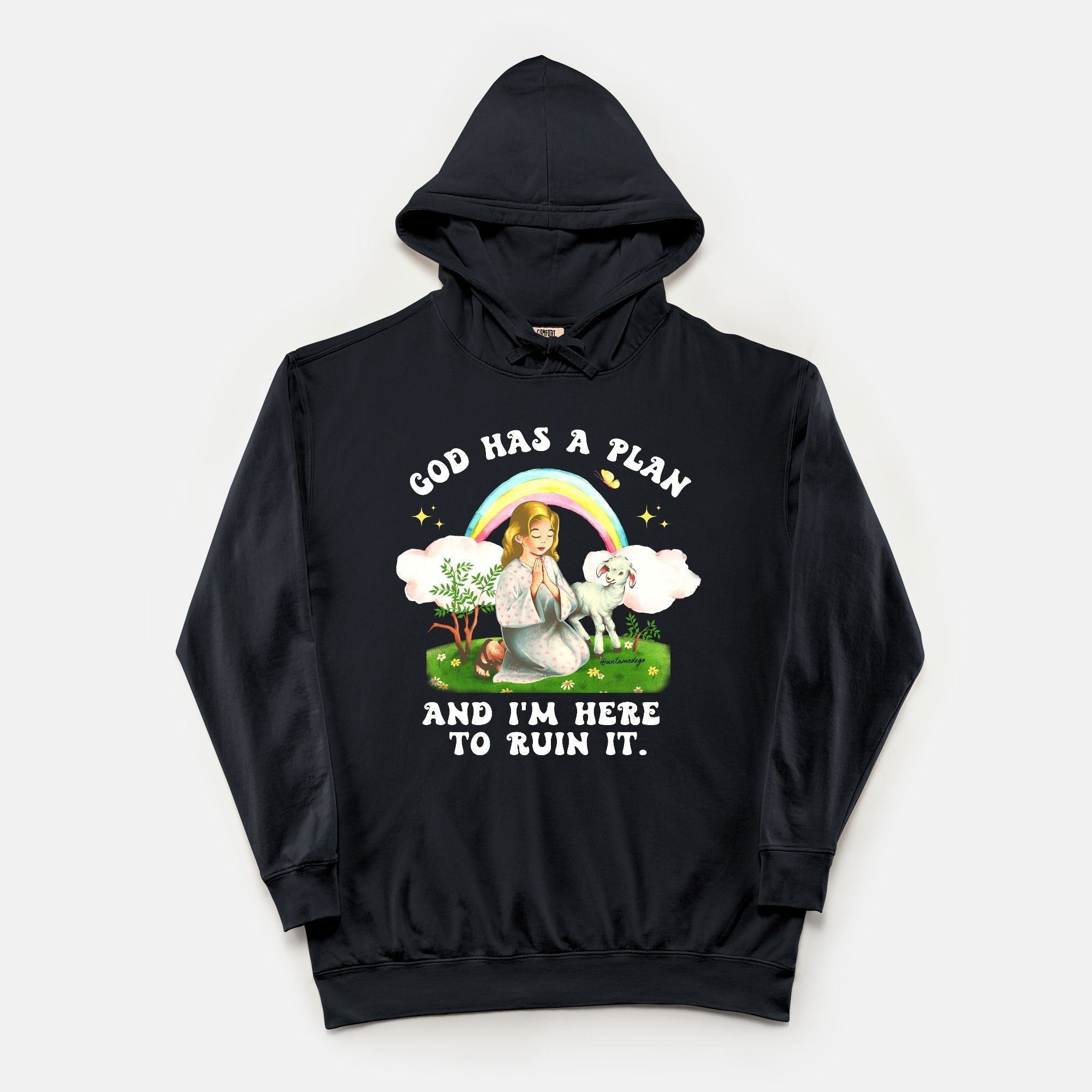 God Has A Plan And I'm Here To Ruin It Vintage Hoodie - UntamedEgo LLC.