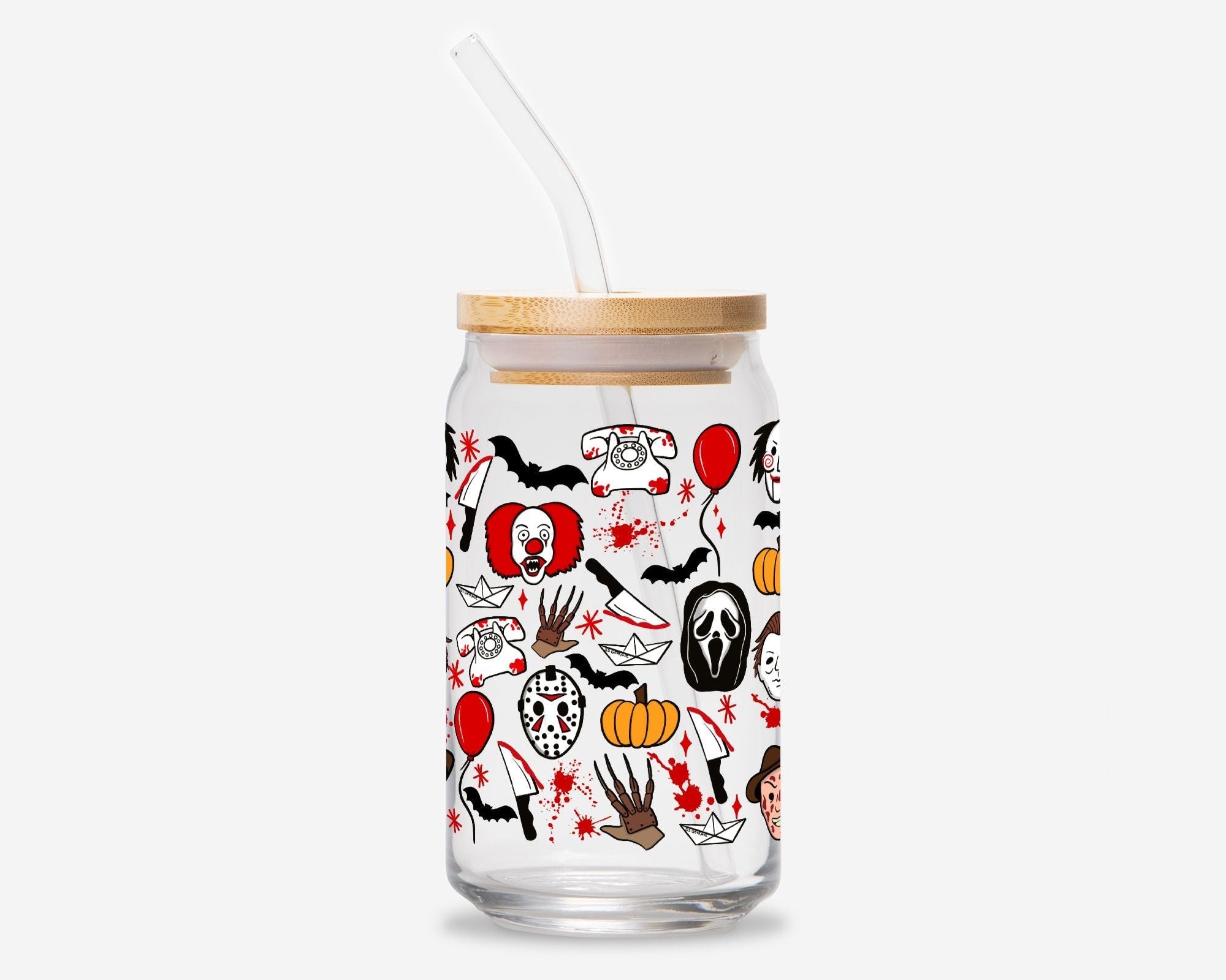 Halloween Glass Can Tumbler - UntamedEgo LLC.