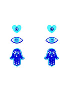 Hamsa Evil Eye Studs - UntamedEgo LLC.