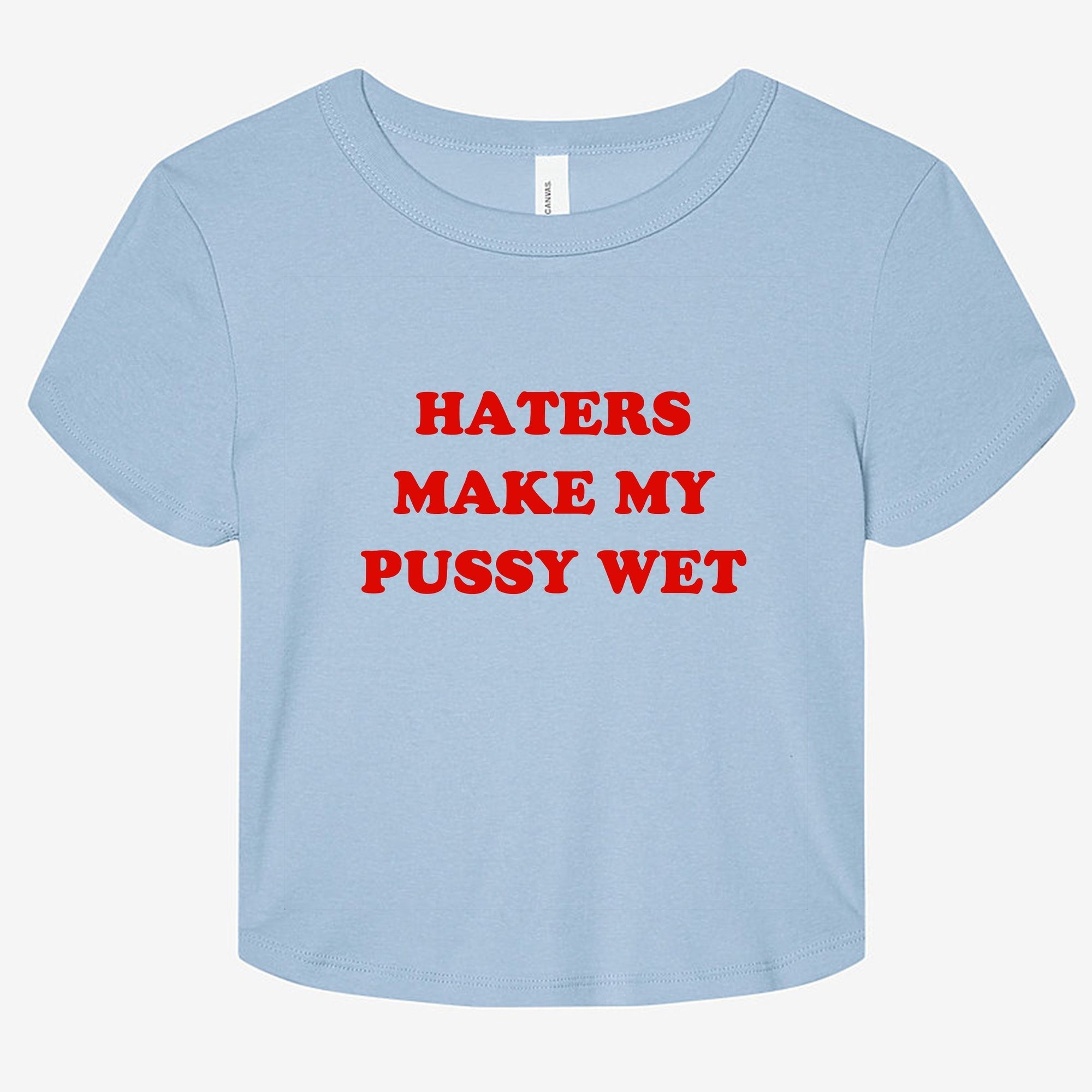 Haters Make My Pussy Wet Graphic Baby Tee - UntamedEgo LLC.