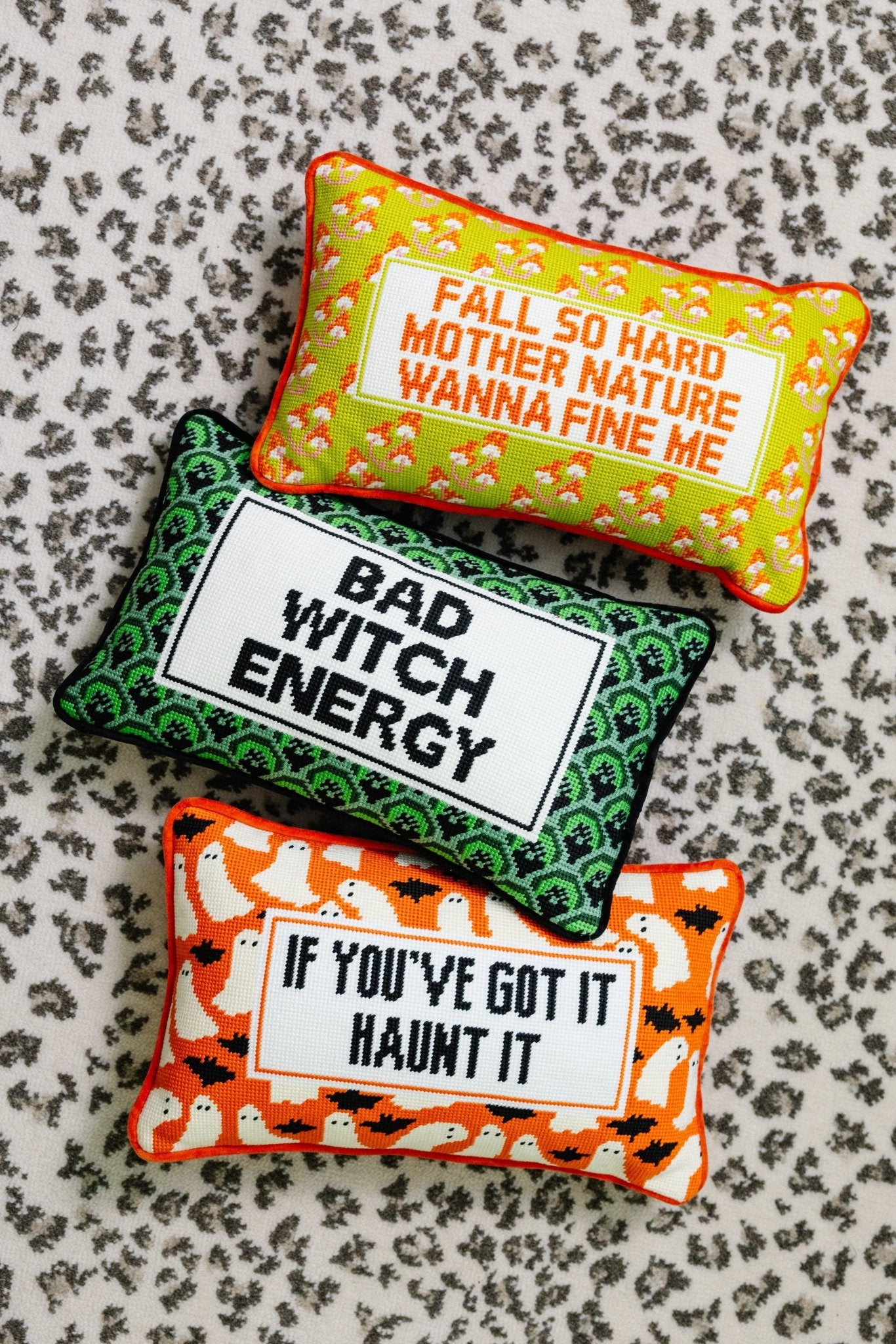 Haunt It Needlepoint Pillow - UntamedEgo LLC.