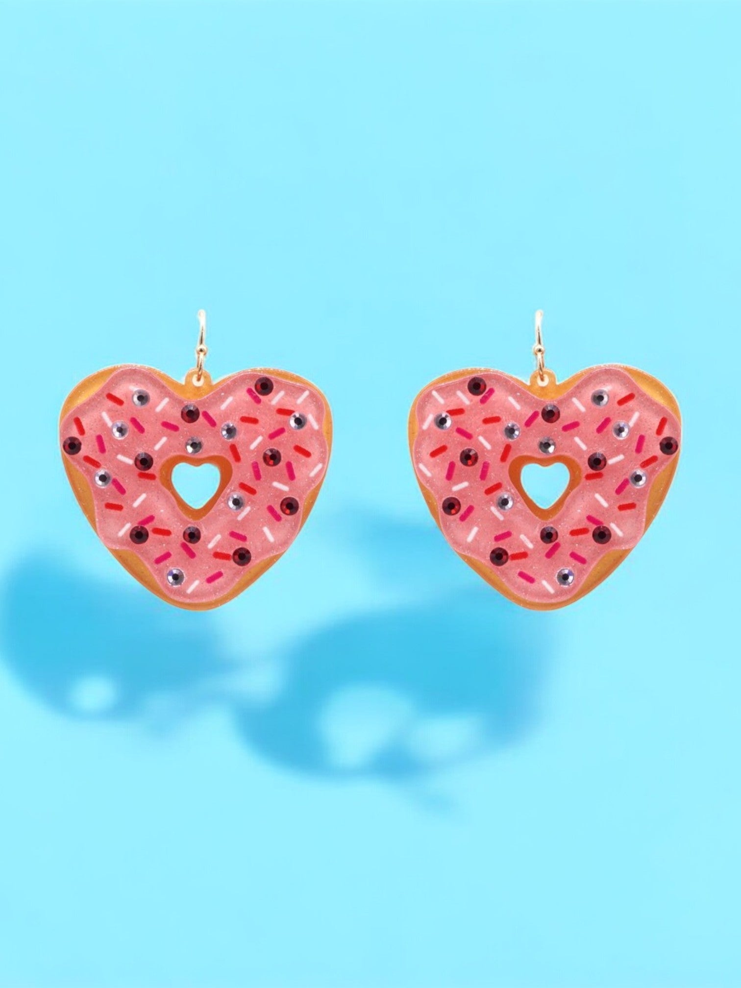 Heart Donut Dangle Earrings - UntamedEgo LLC.