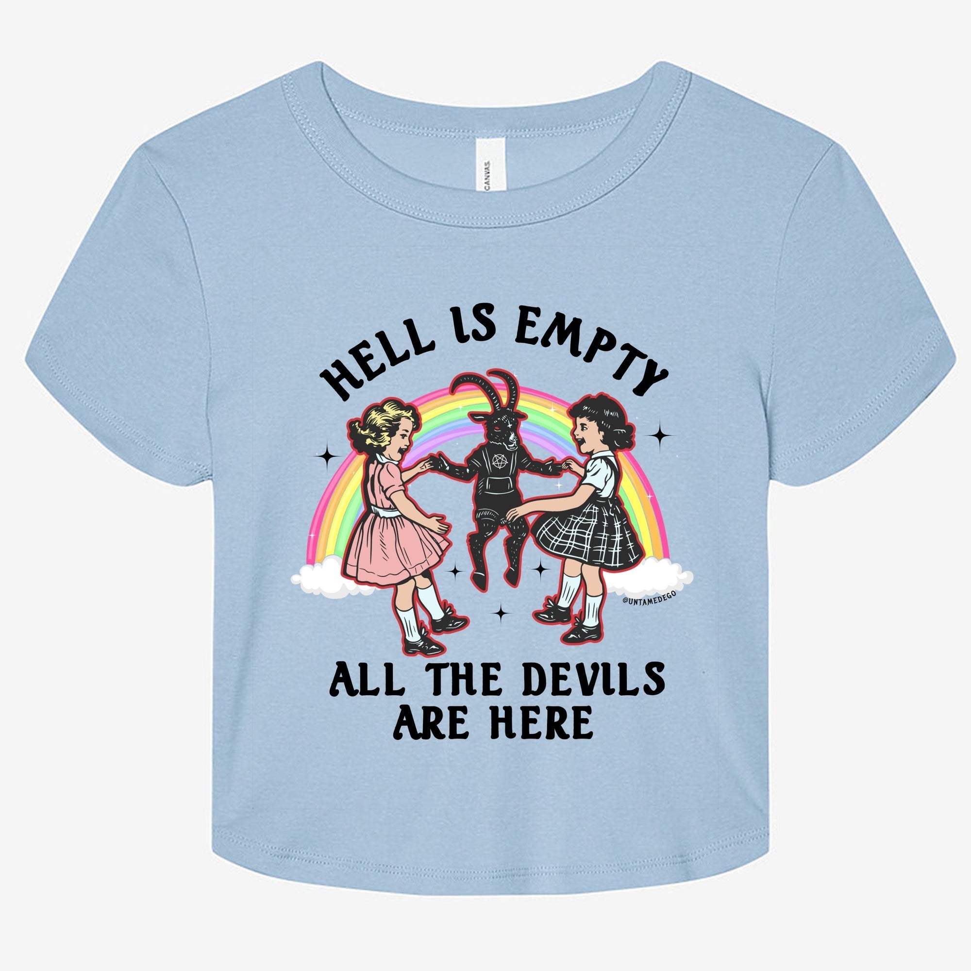 Hell Is Empty All The Devils Are Here Graphic Baby Tee - UntamedEgo LLC.