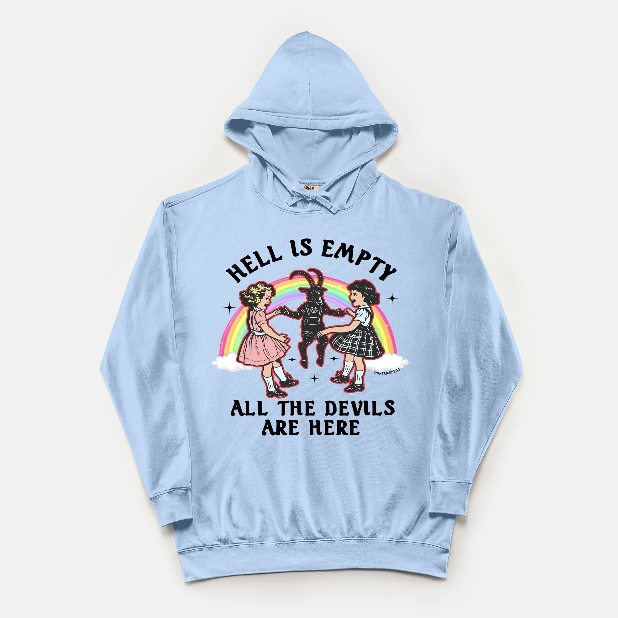 Hell Is Empty All The Devils Are Here Vintage Wash Hoodie - UntamedEgo LLC.