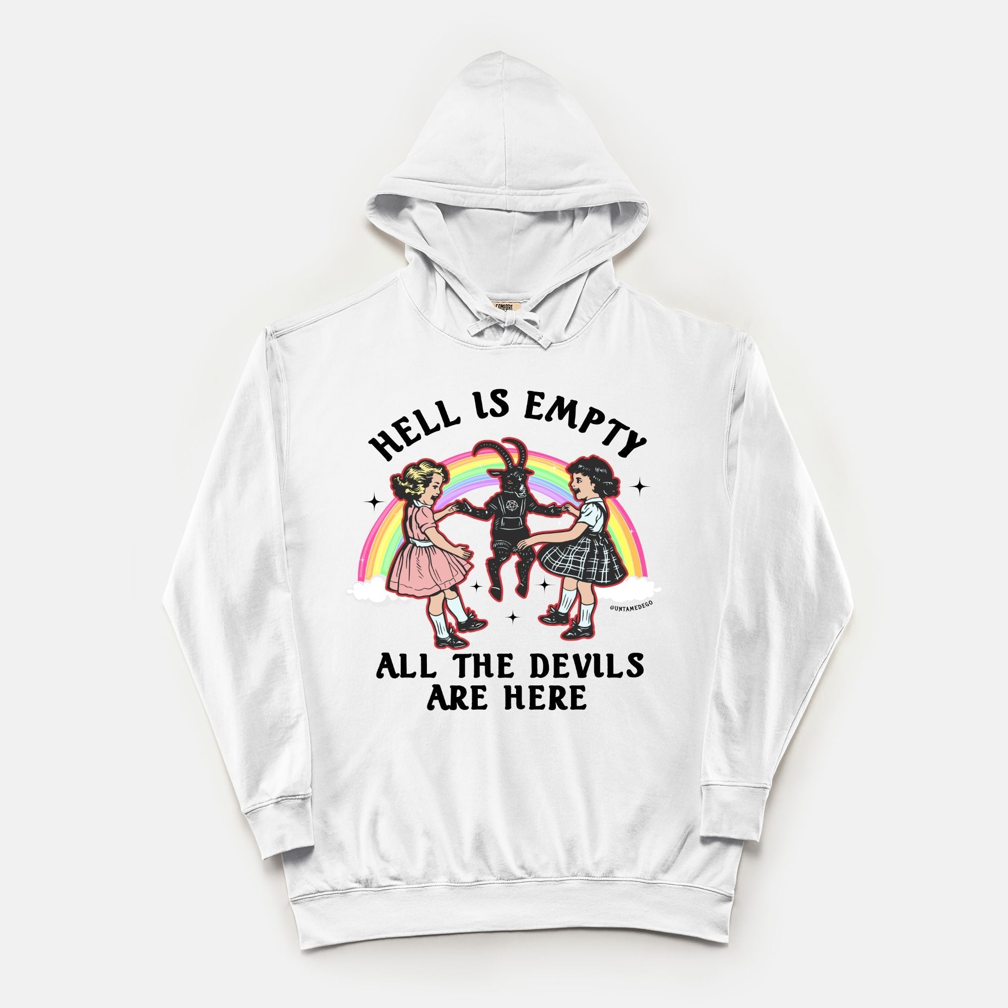 Hell Is Empty All The Devils Are Here Vintage Wash Hoodie - UntamedEgo LLC.