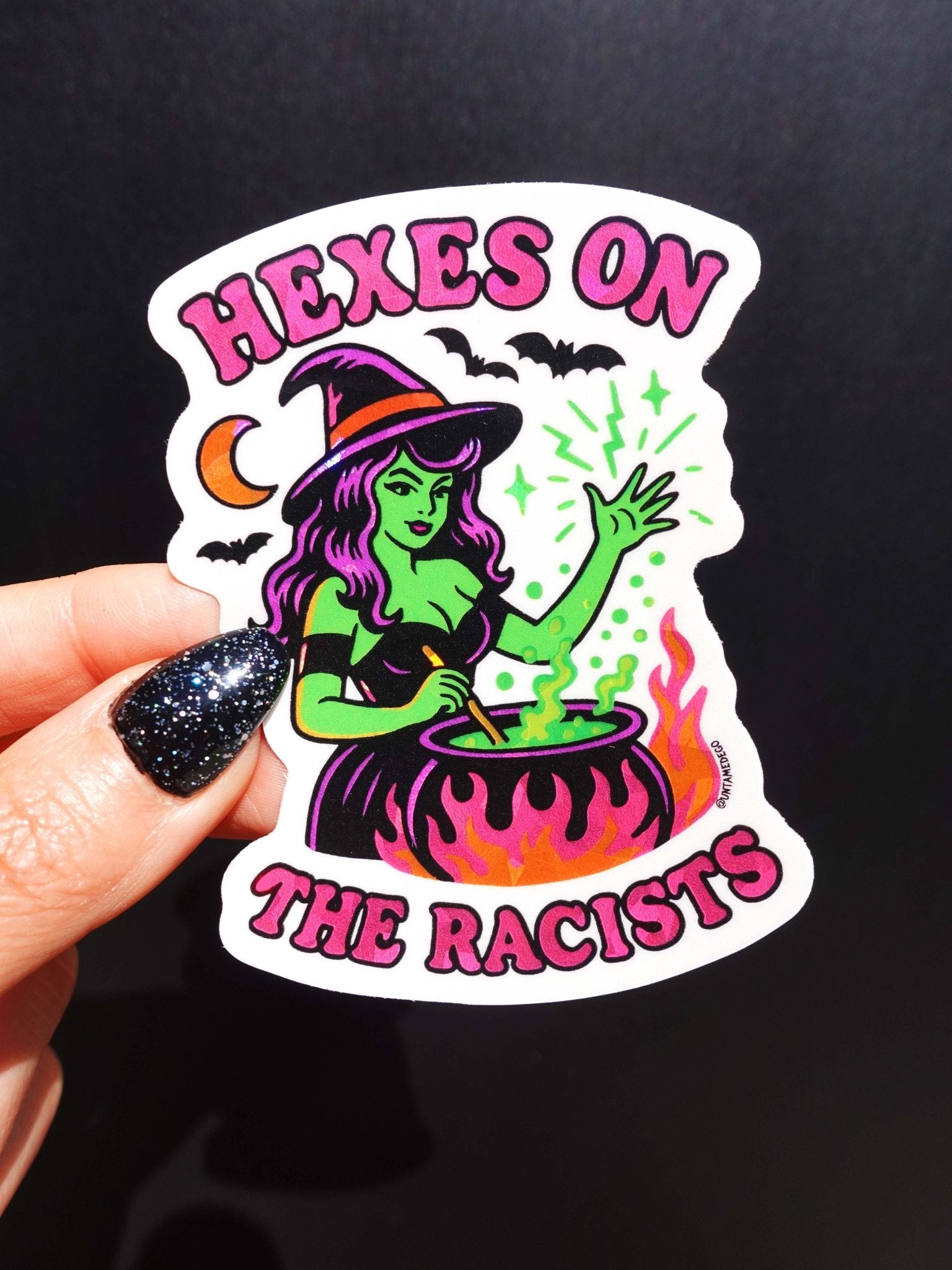 Hexes On The Racist Halloween Vinyl Sticker - UntamedEgo LLC.