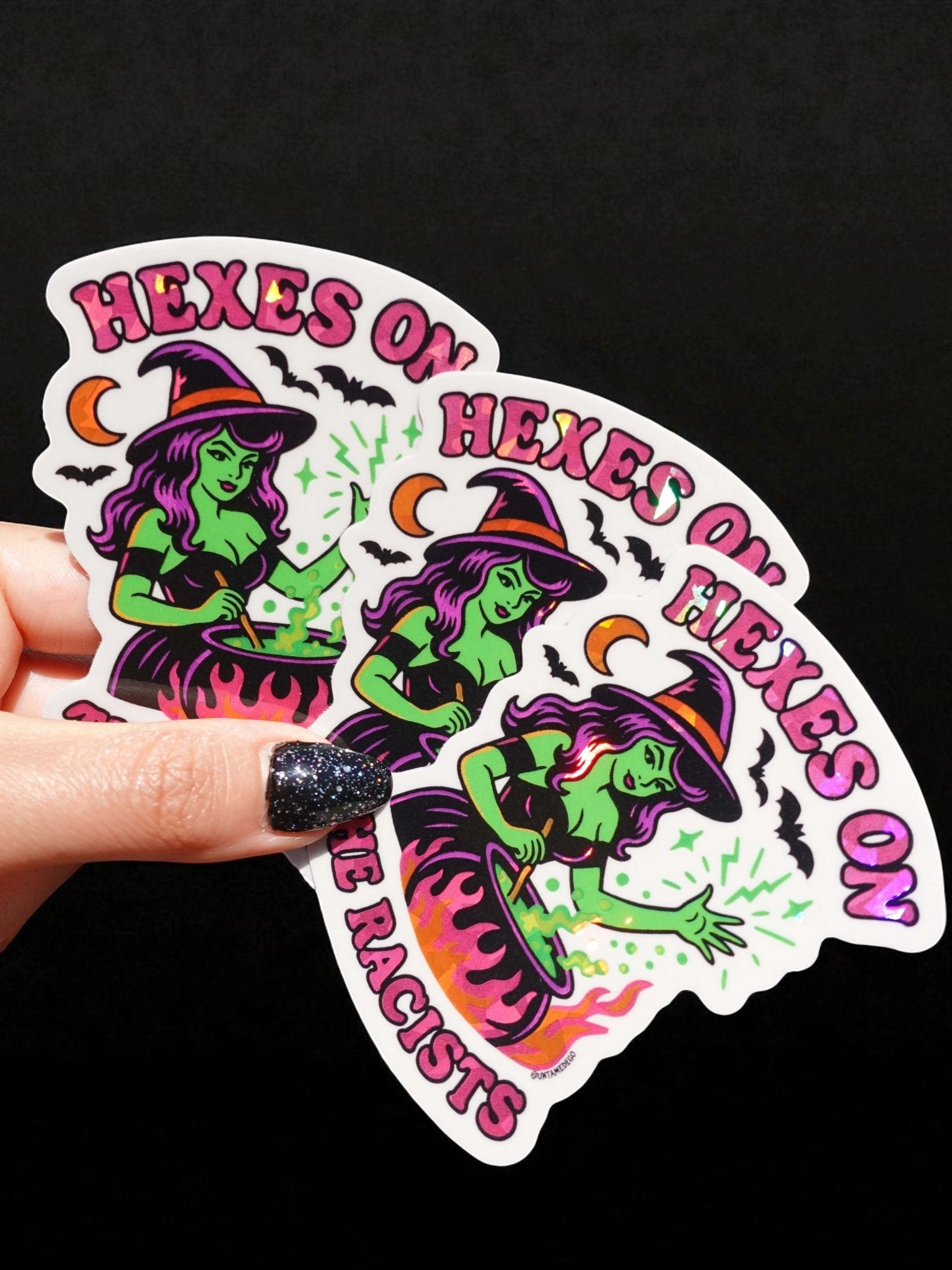 Hexes On The Racist Halloween Vinyl Sticker - UntamedEgo LLC.