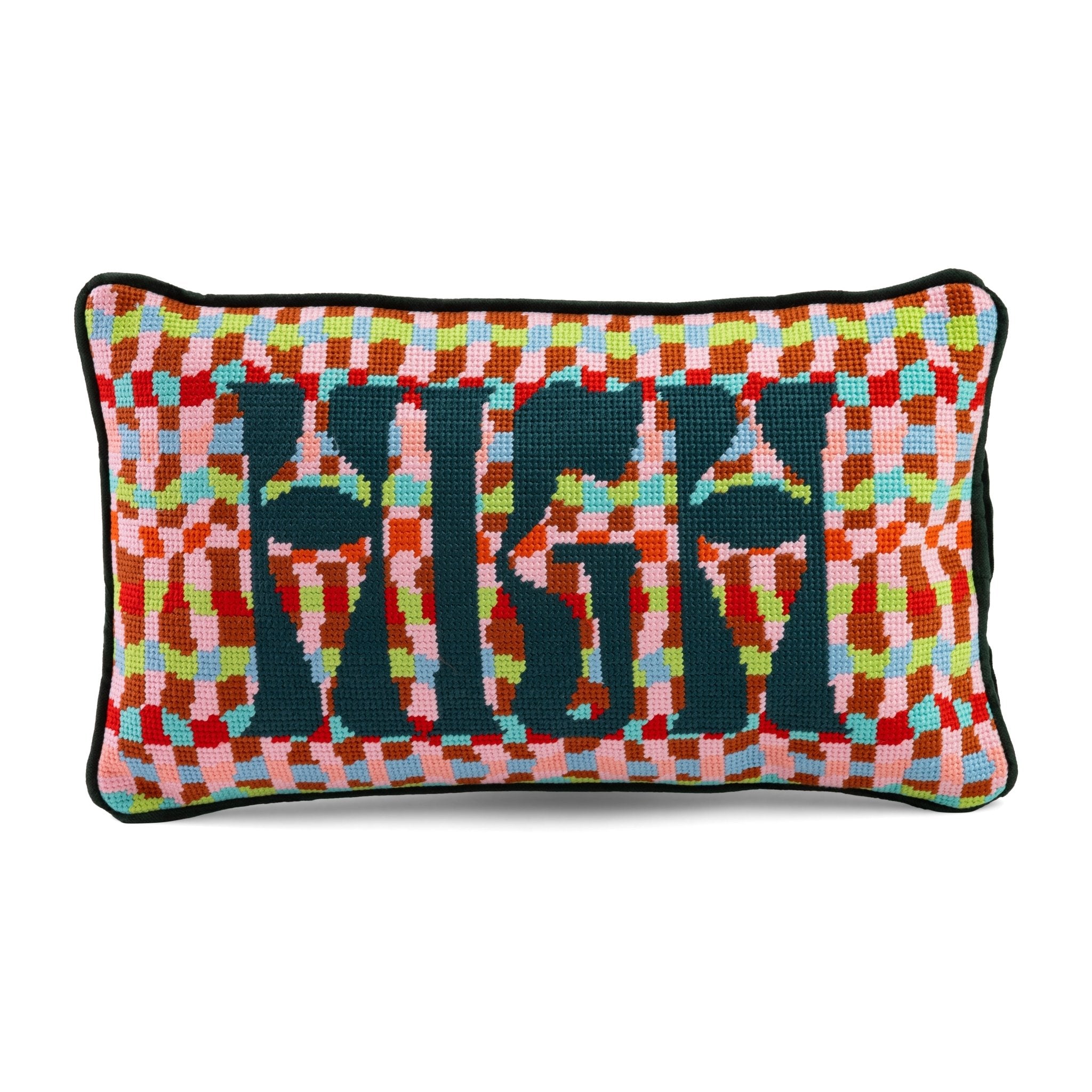 High Needlepoint Pillow - UntamedEgo LLC.