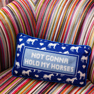 Hold My Horses Needlepoint Pillow - UntamedEgo LLC.