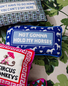 Hold My Horses Needlepoint Pillow - UntamedEgo LLC.
