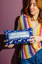 Hold My Horses Needlepoint Pillow - UntamedEgo LLC.