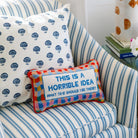 Horrible Idea Needlepoint Pillow - UntamedEgo LLC.