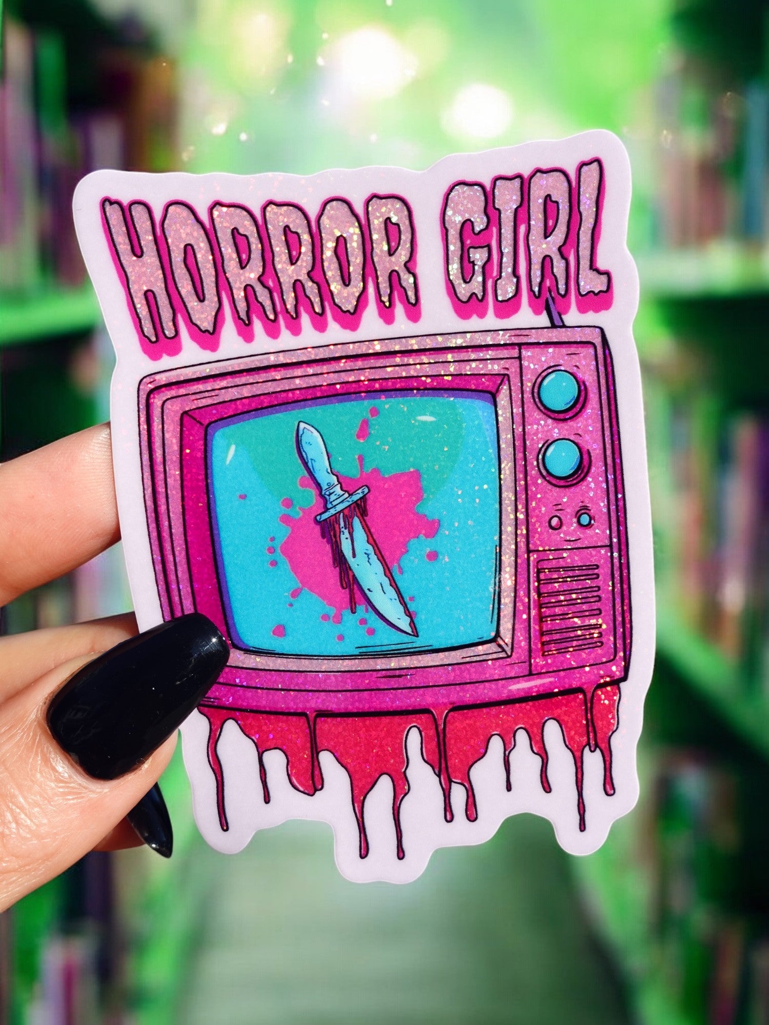 Horror Girl Halloween Sticker - UntamedEgo LLC.