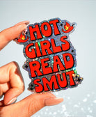 Hot Girls Read Smut Sticker – Funny Bookish Glitter Vinyl Sticker - UntamedEgo LLC.
